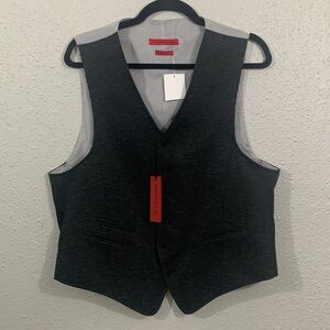 John Varvatos USA Heathered Charcoal Gray Stretch Knit Vest size L